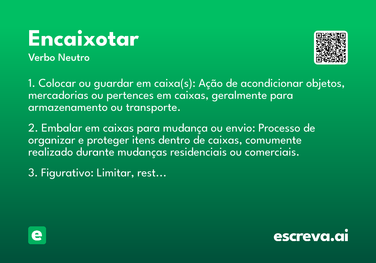 encaixotar