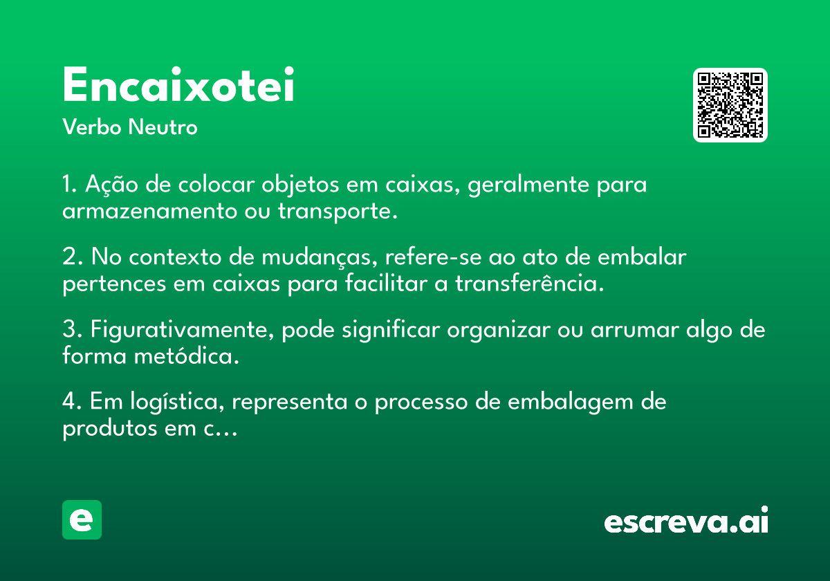 encaixotei
