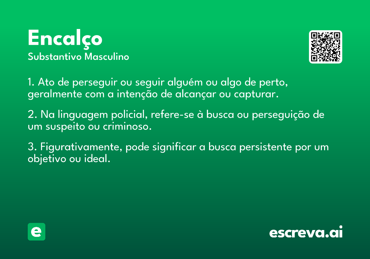 encalço