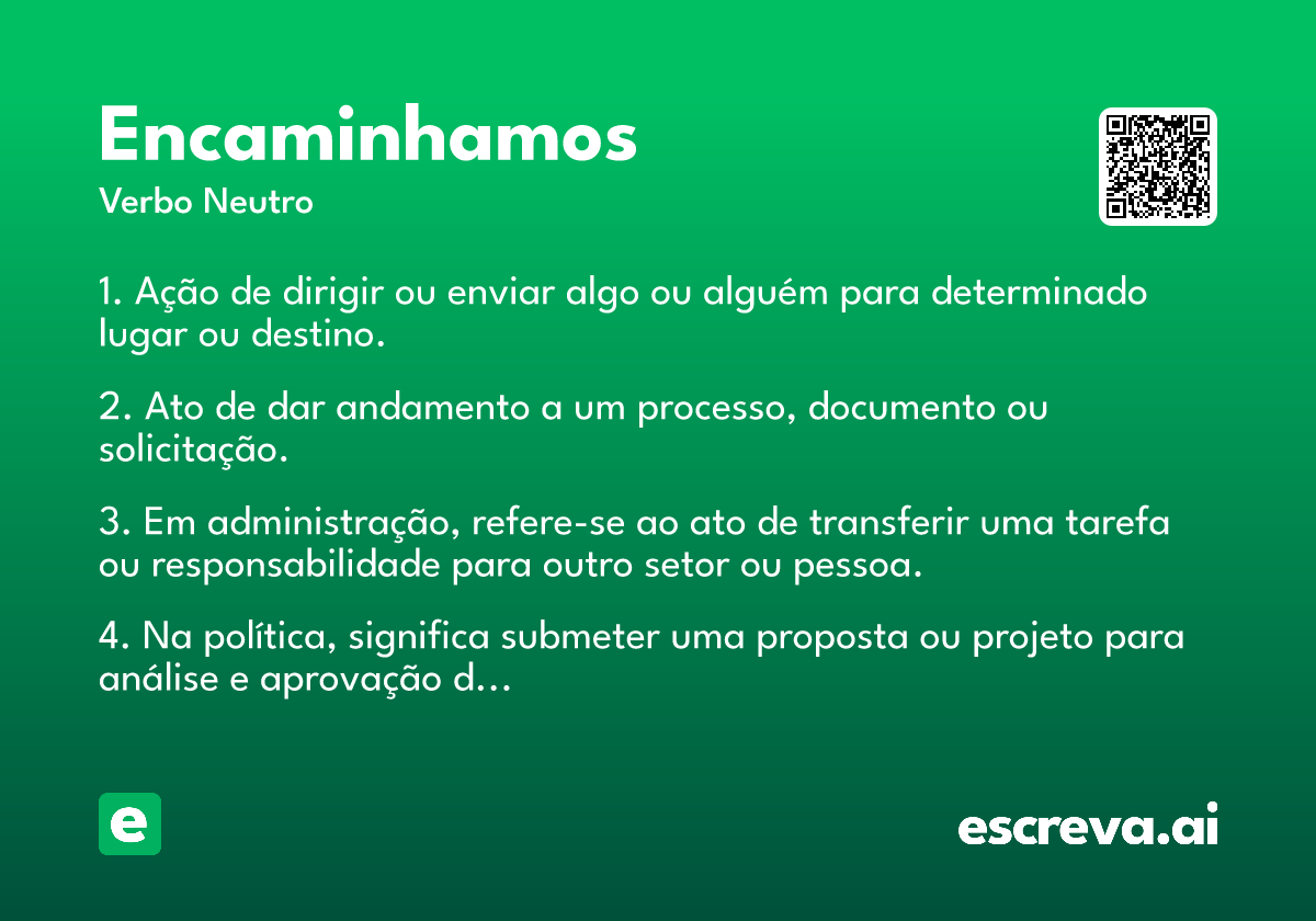 encaminhamos