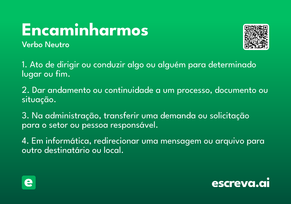 encaminharmos