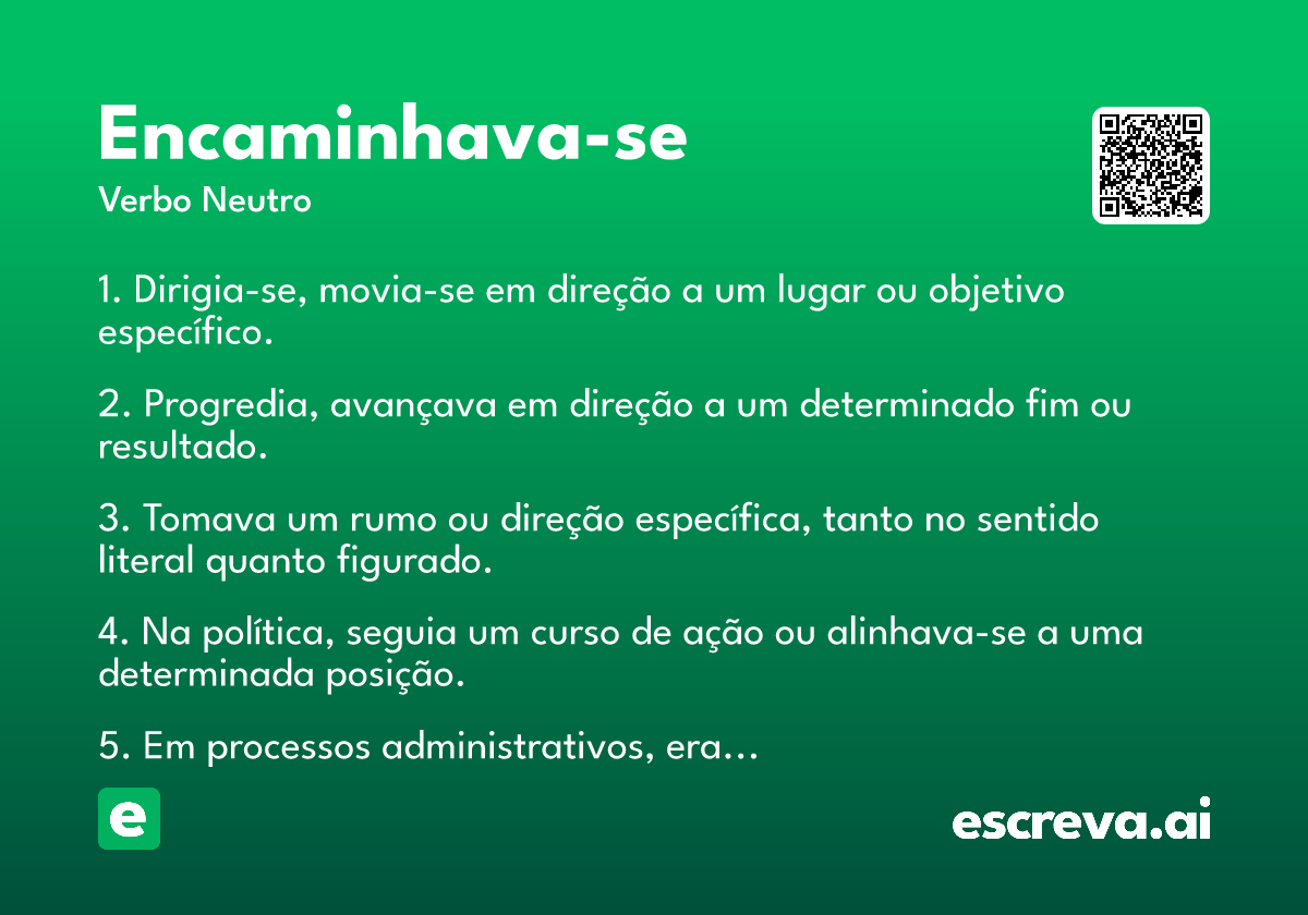 encaminhava-se