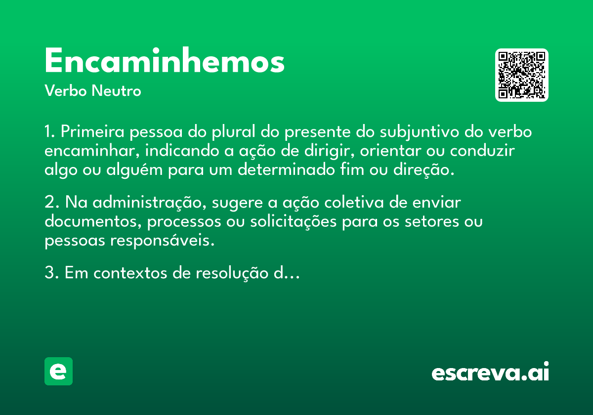 encaminhemos