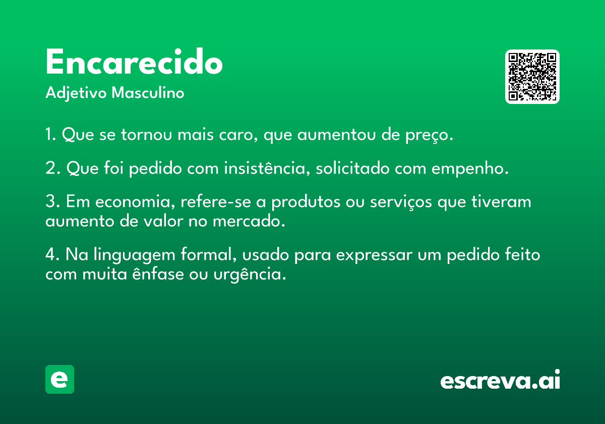 encarecido