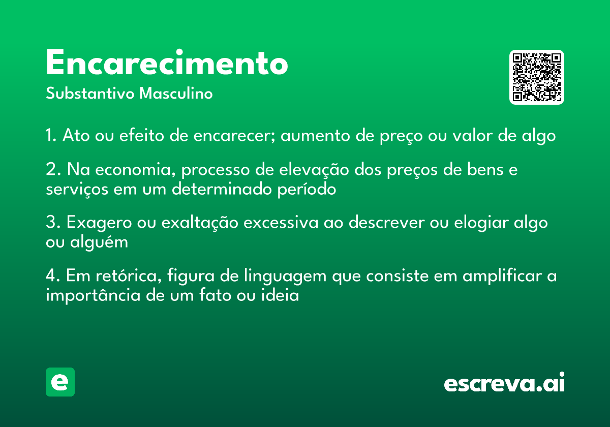 encarecimento