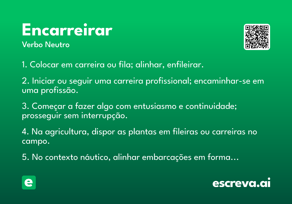 encarreirar