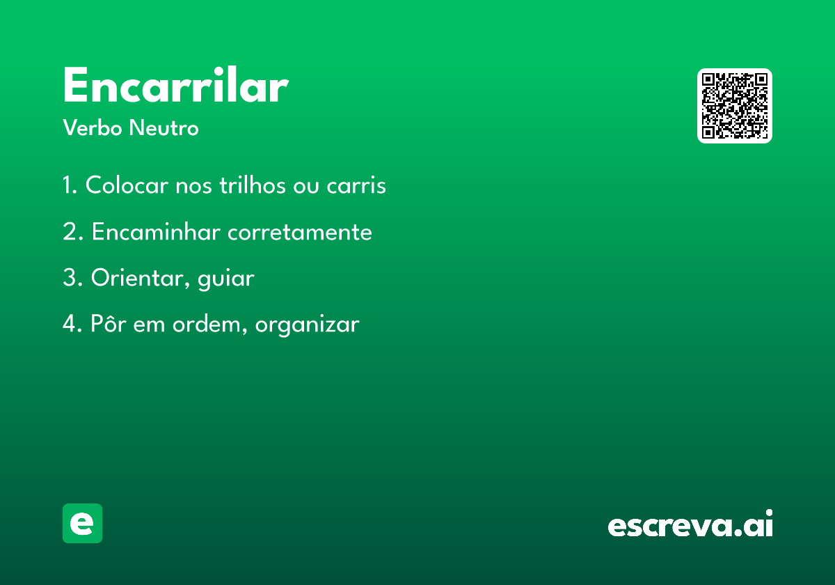encarrilar