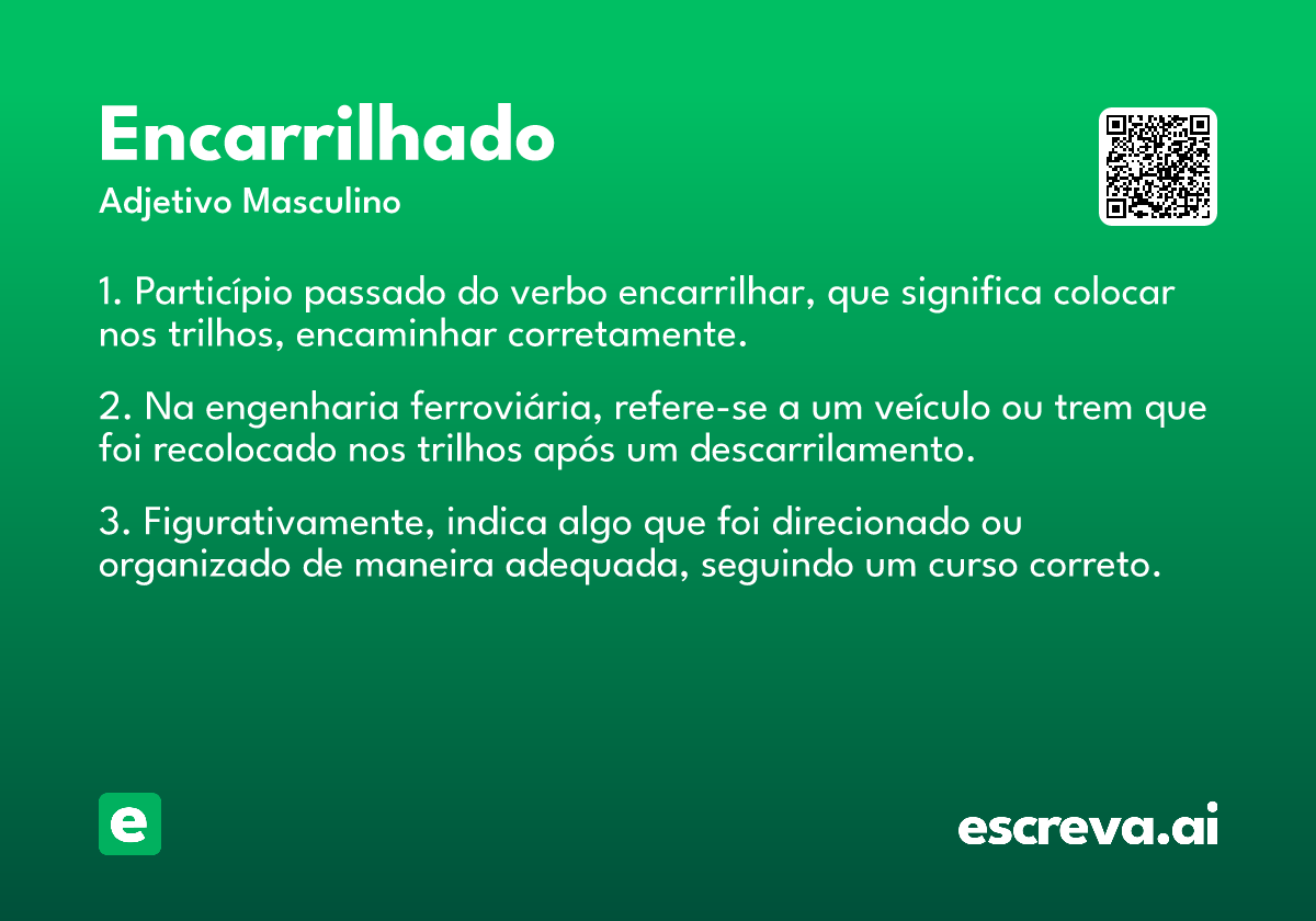 encarrilhado