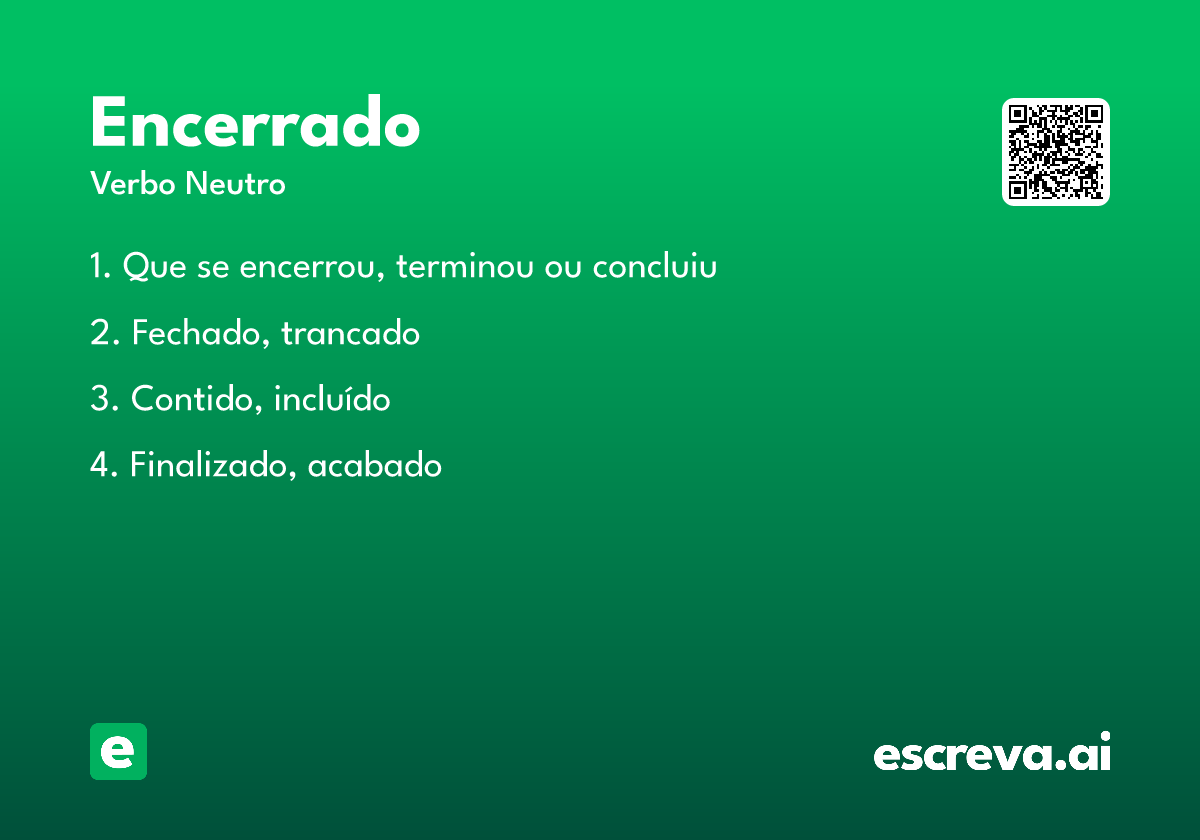 encerrado