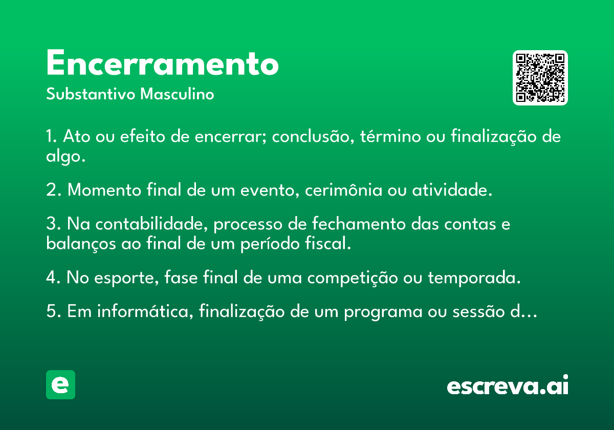 encerramento