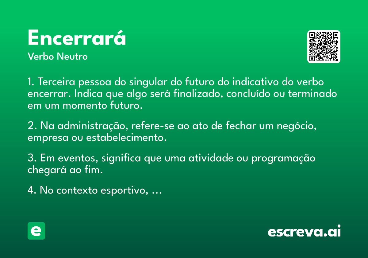 encerrará