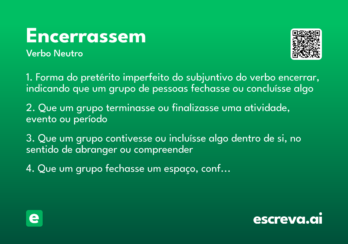 encerrassem