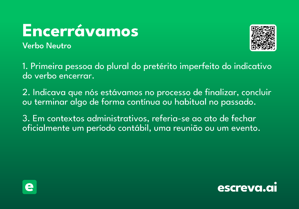 encerrávamos