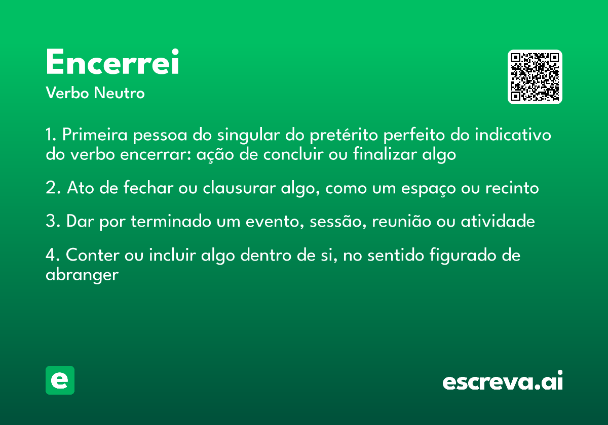 encerrei