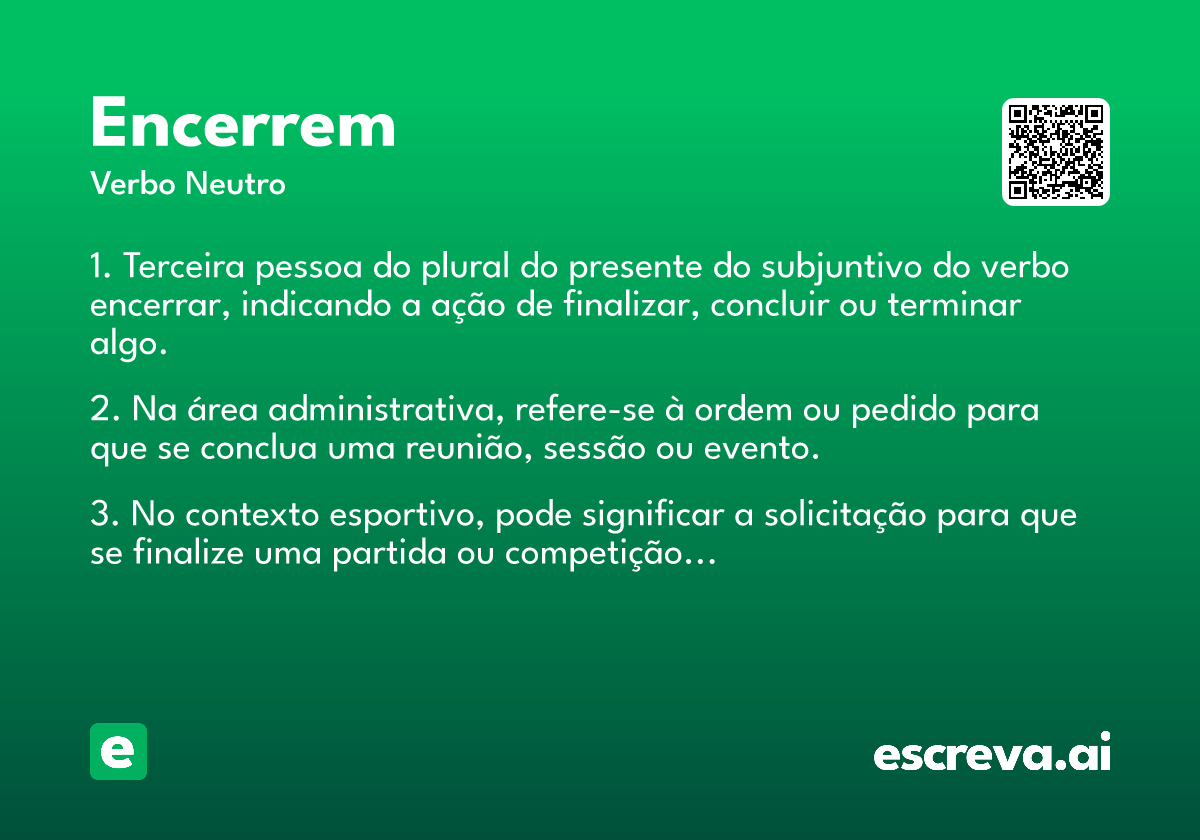 encerrem