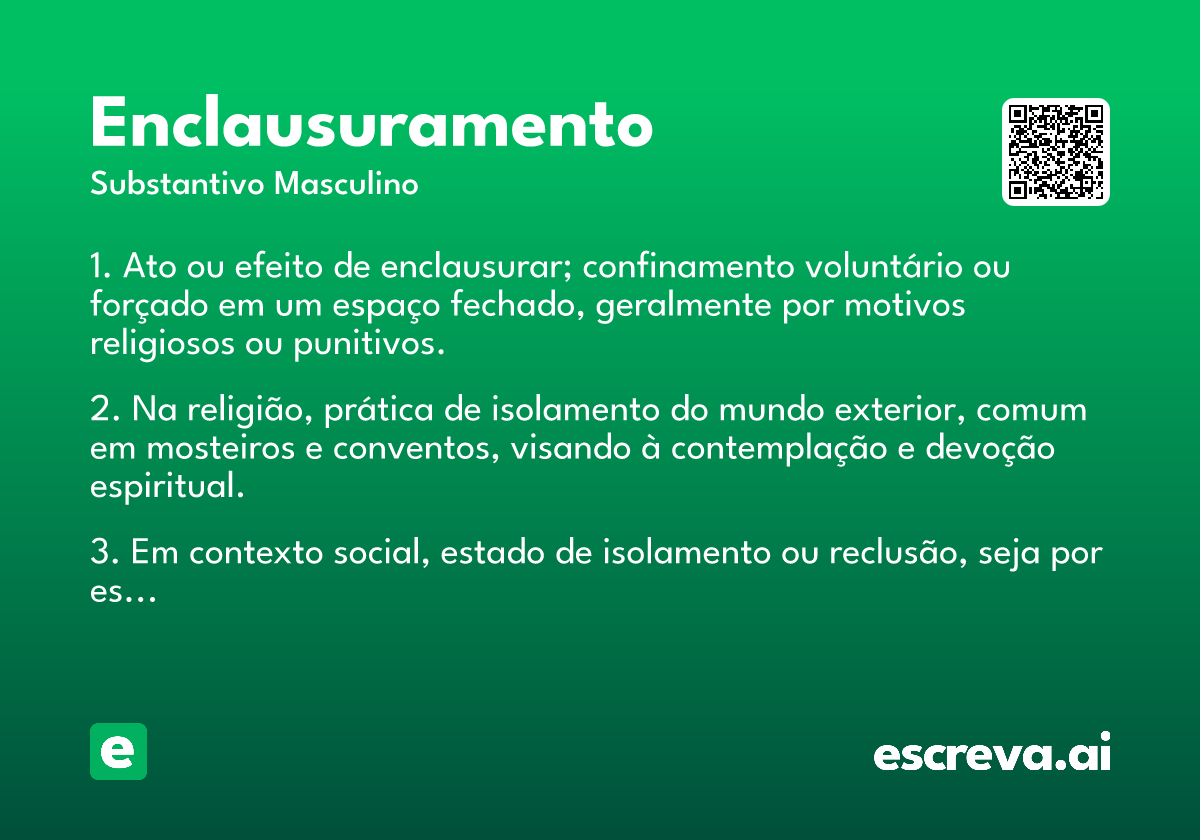 enclausuramento
