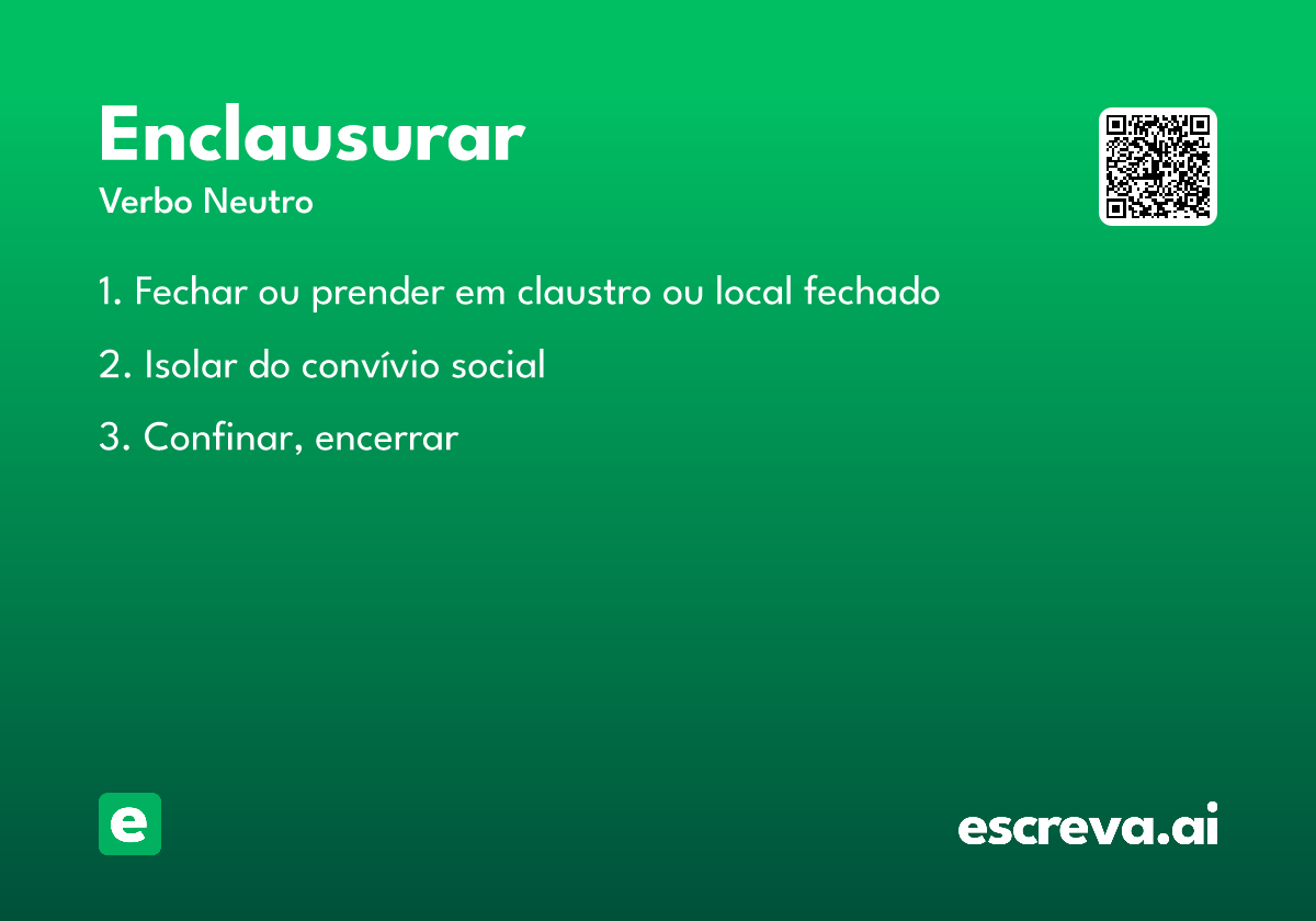 enclausurar