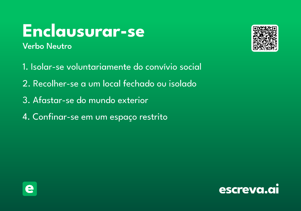 enclausurar-se