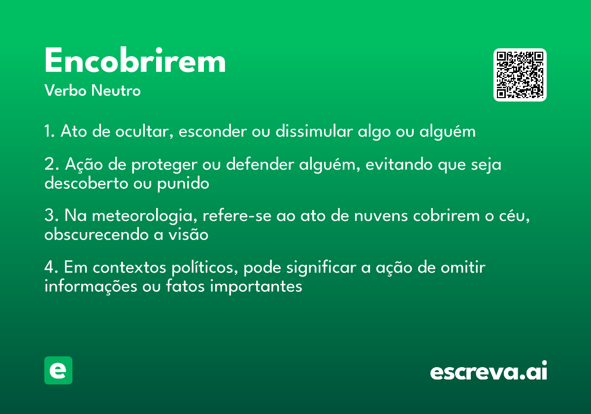 encobrirem