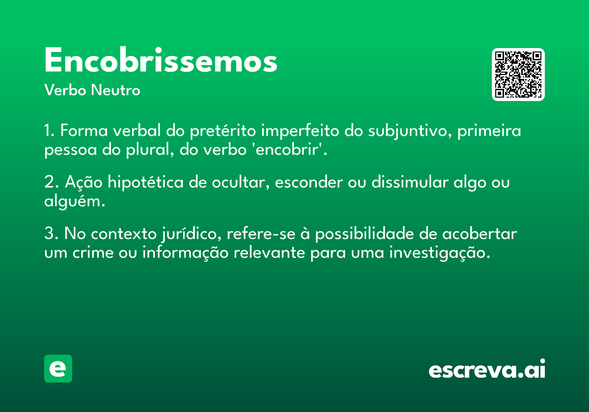 encobrissemos