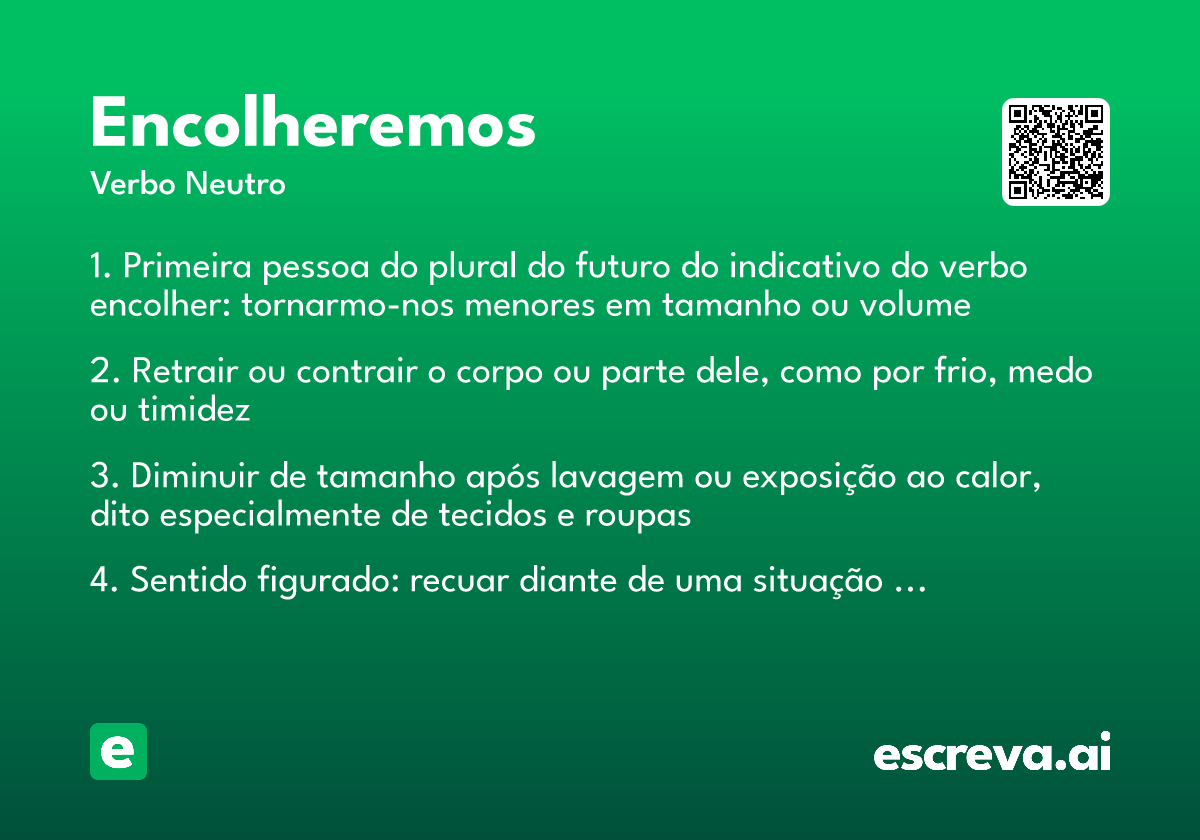 encolheremos