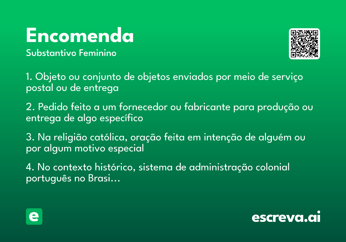 encomenda