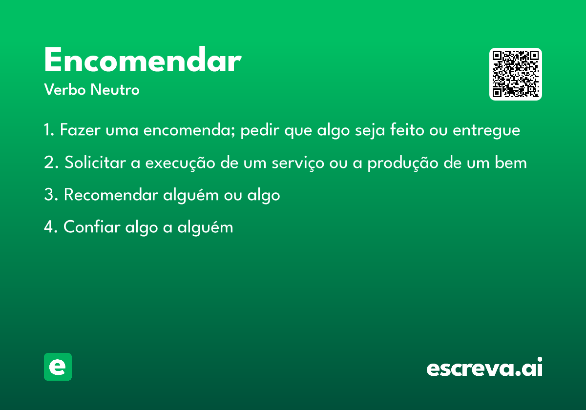 encomendar
