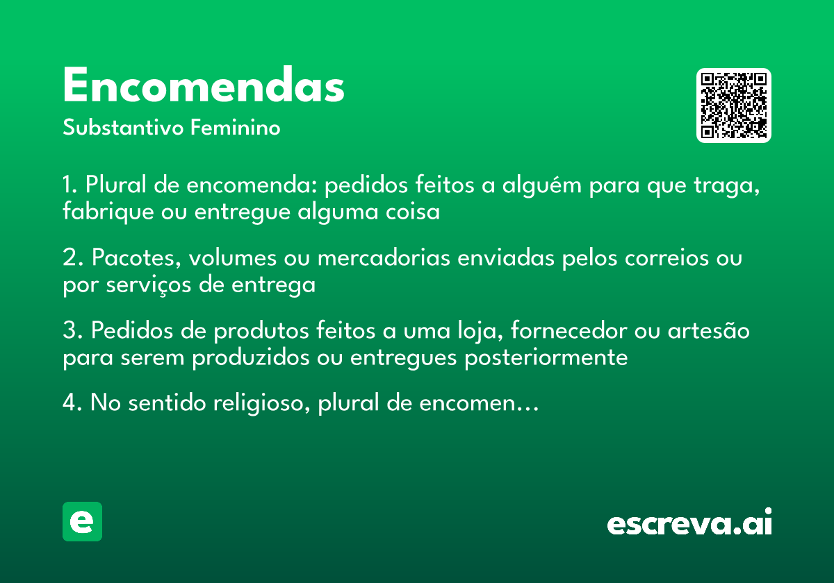 encomendas