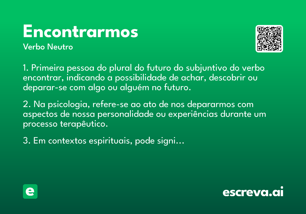 encontrarmos