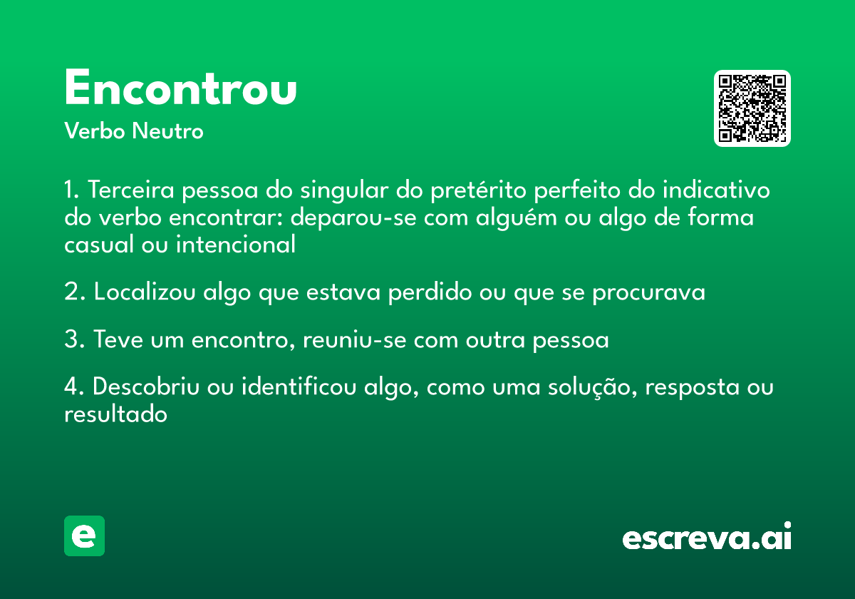 encontrou