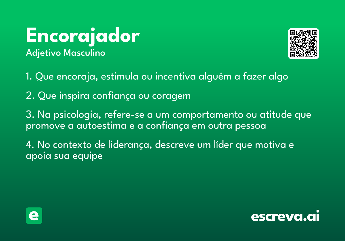 encorajador