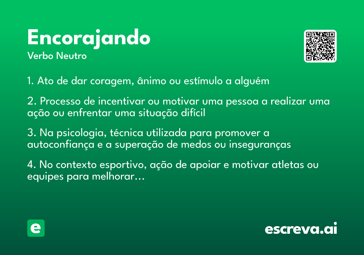 encorajando