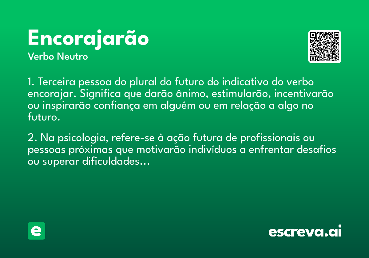 encorajarão
