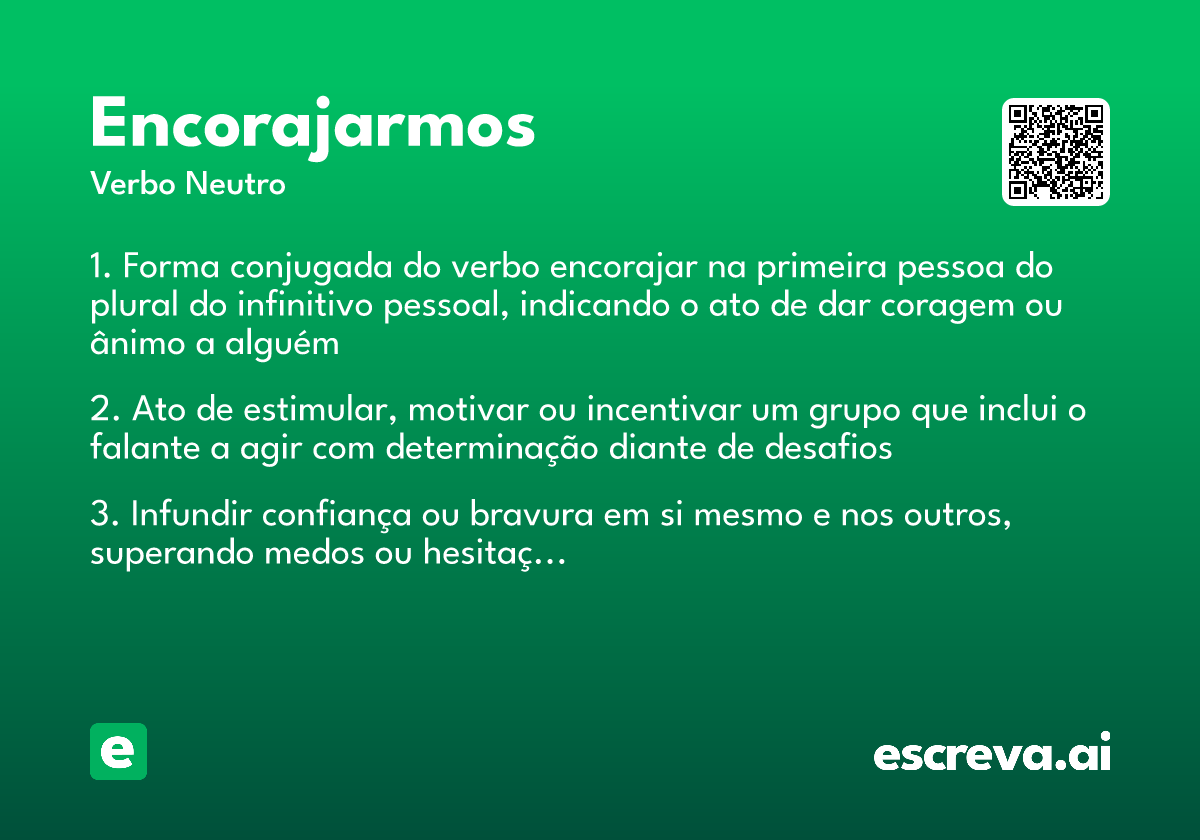 encorajarmos