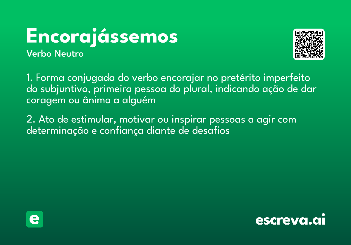 encorajássemos