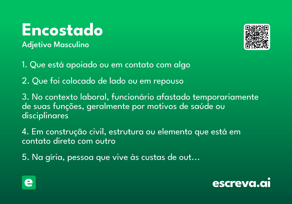 encostado