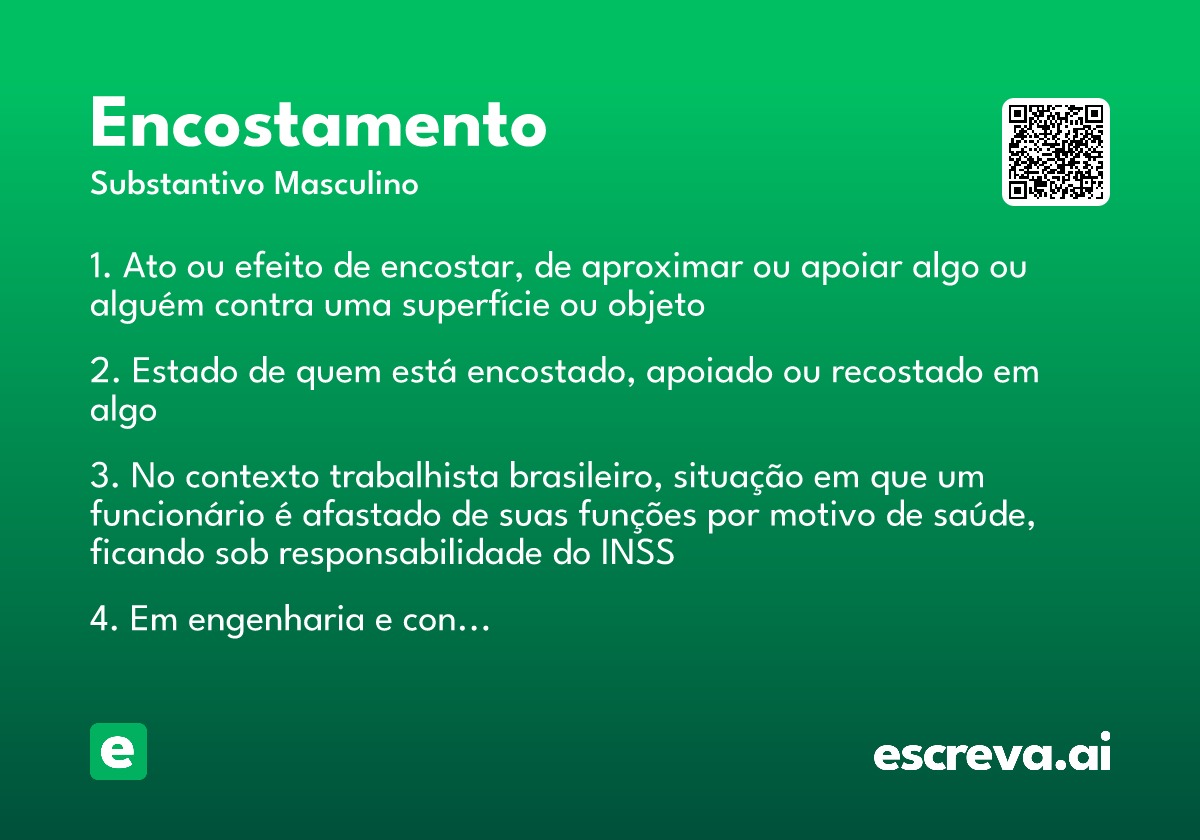 encostamento