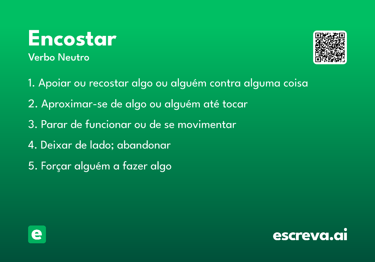encostar