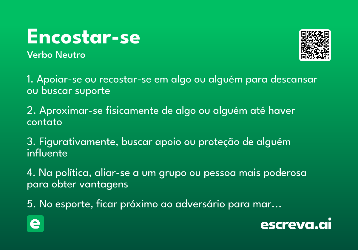 encostar-se