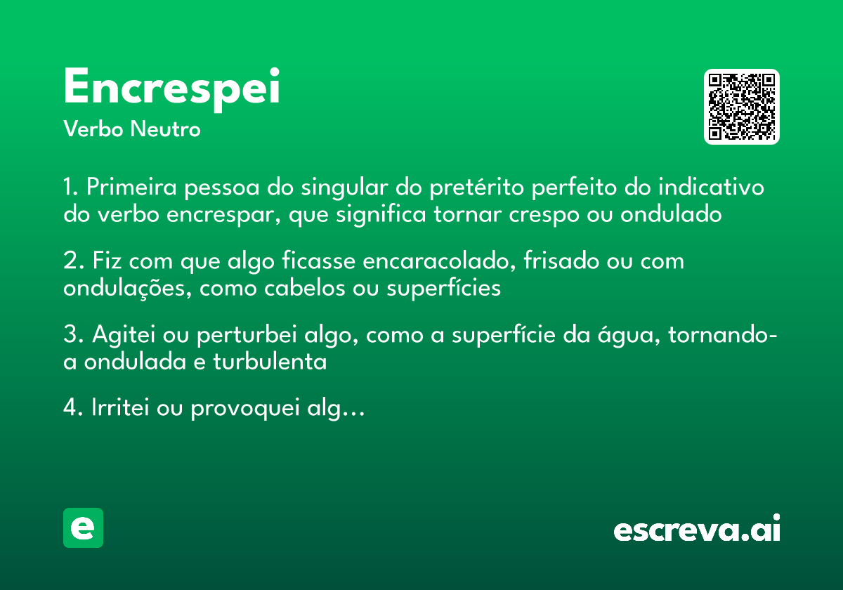 encrespei
