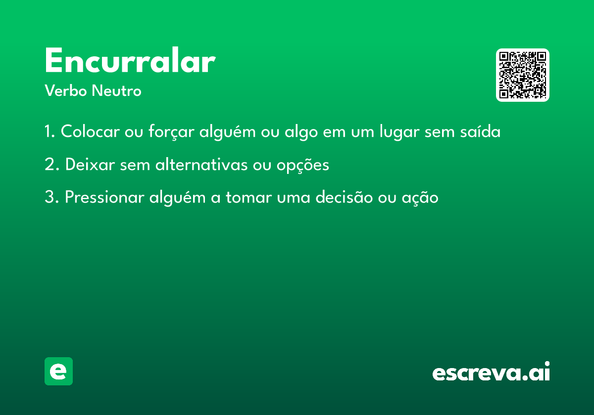 encurralar