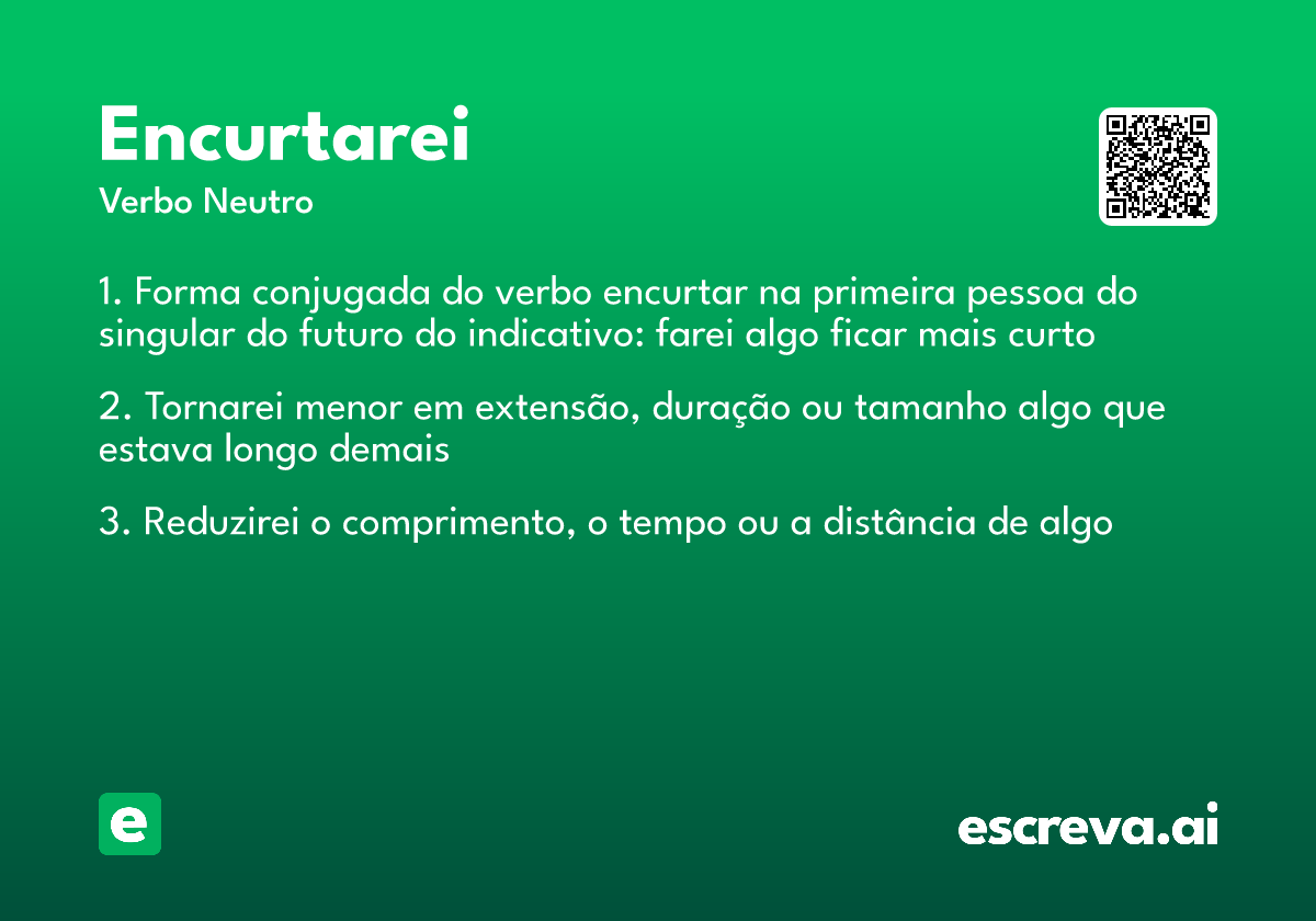 encurtarei