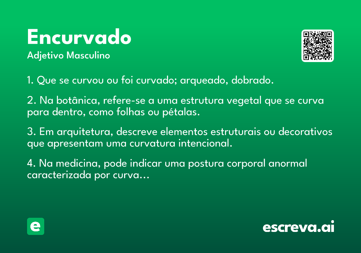 encurvado