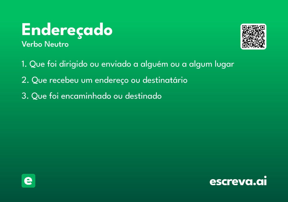 endereçado