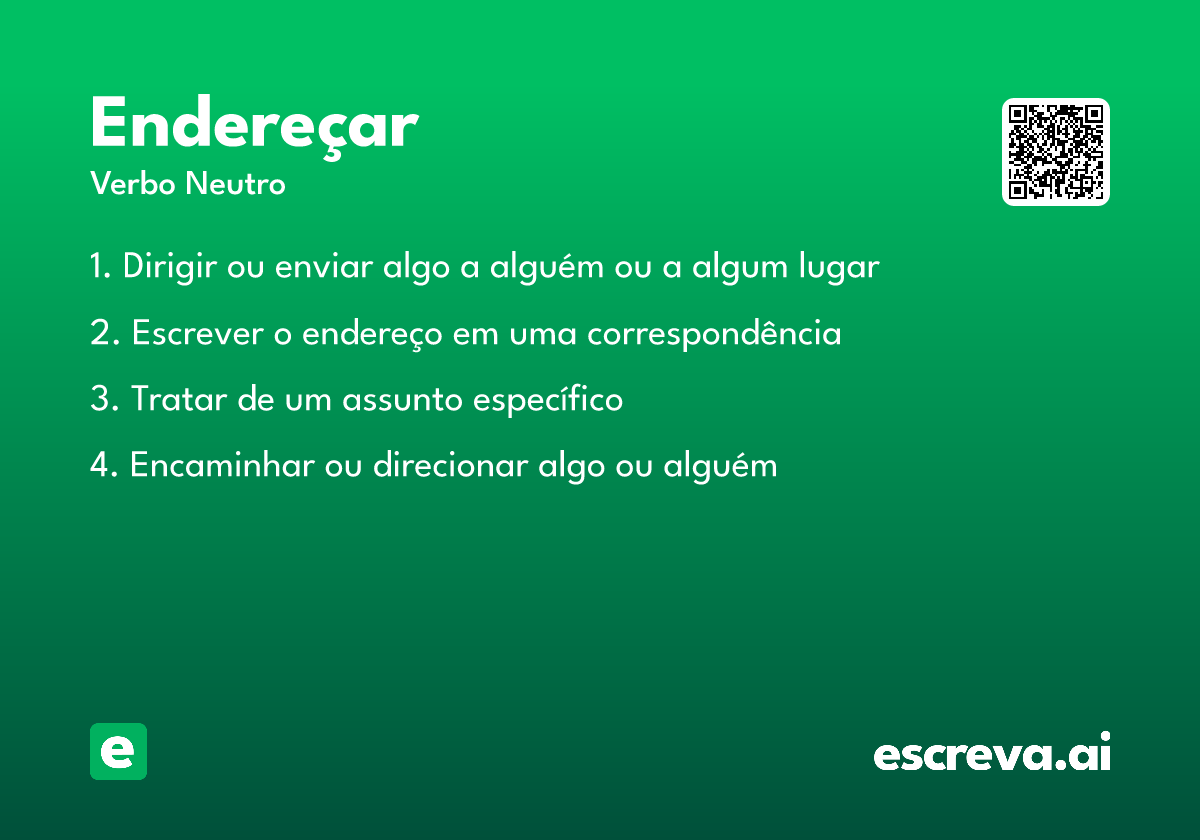 endereçar