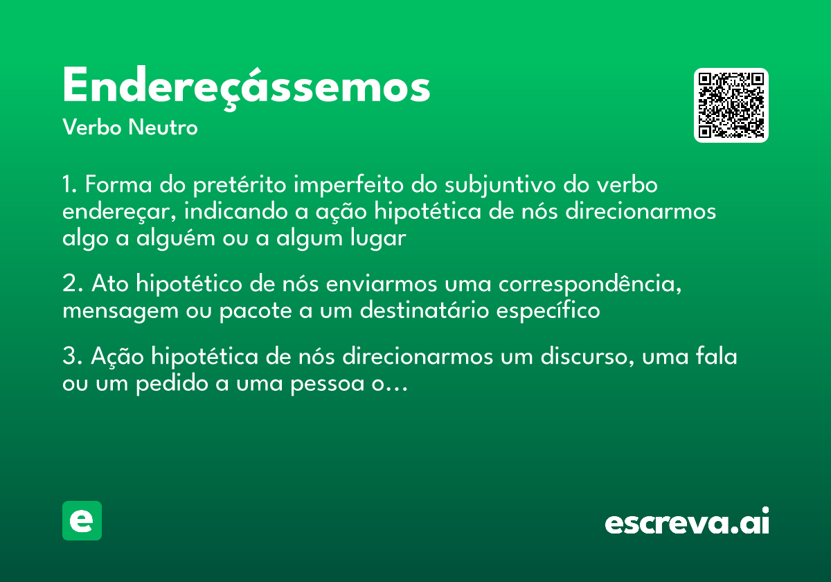 endereçássemos
