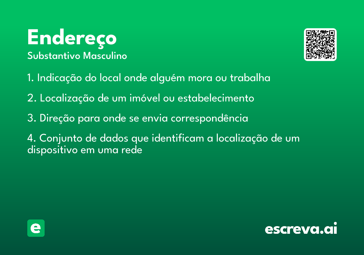 endereço