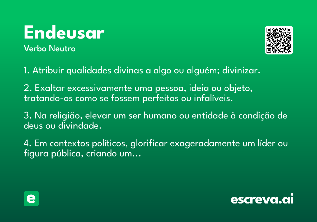 endeusar