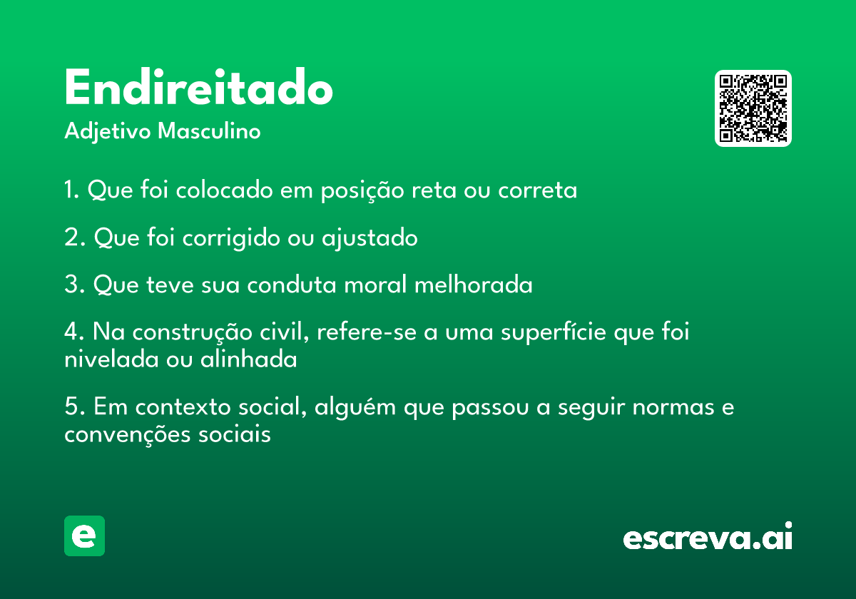 endireitado