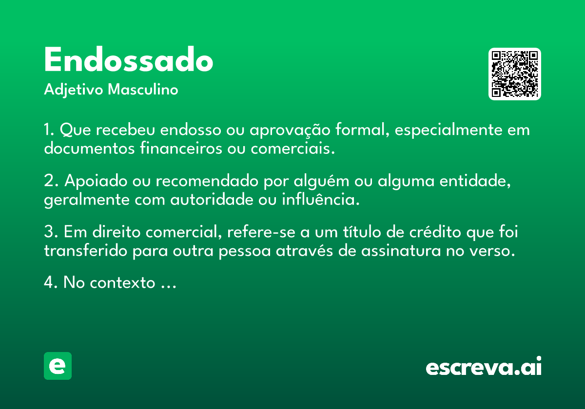 endossado